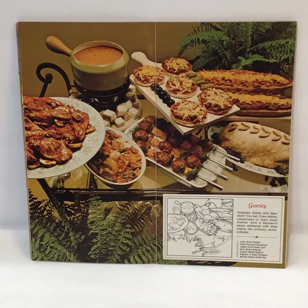 Pop Art Advertising Art recipe booklet 1974 “50 Famous Manwich Recipes”booklet